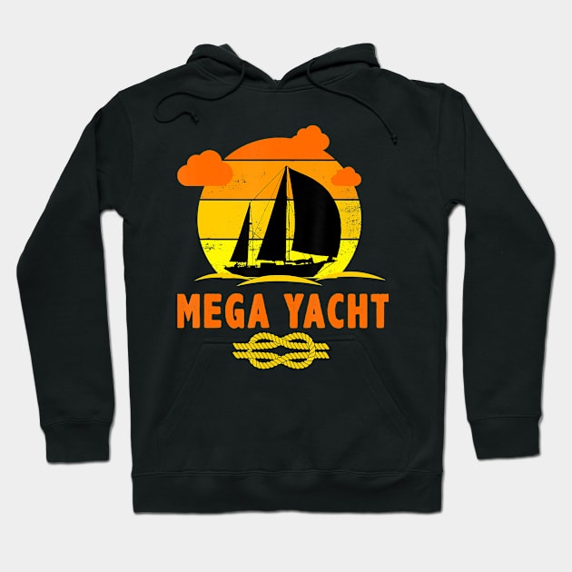 Sailing and Boating for nautical sailor on Mega Yacht Hoodie by AlexWu